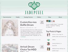 Tablet Screenshot of jadepixeldoll.com